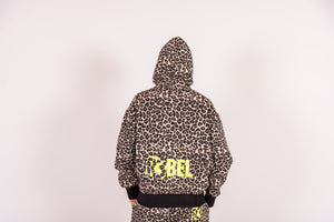 Animal Print Set with Hooded Jacket and Cargo Jogger