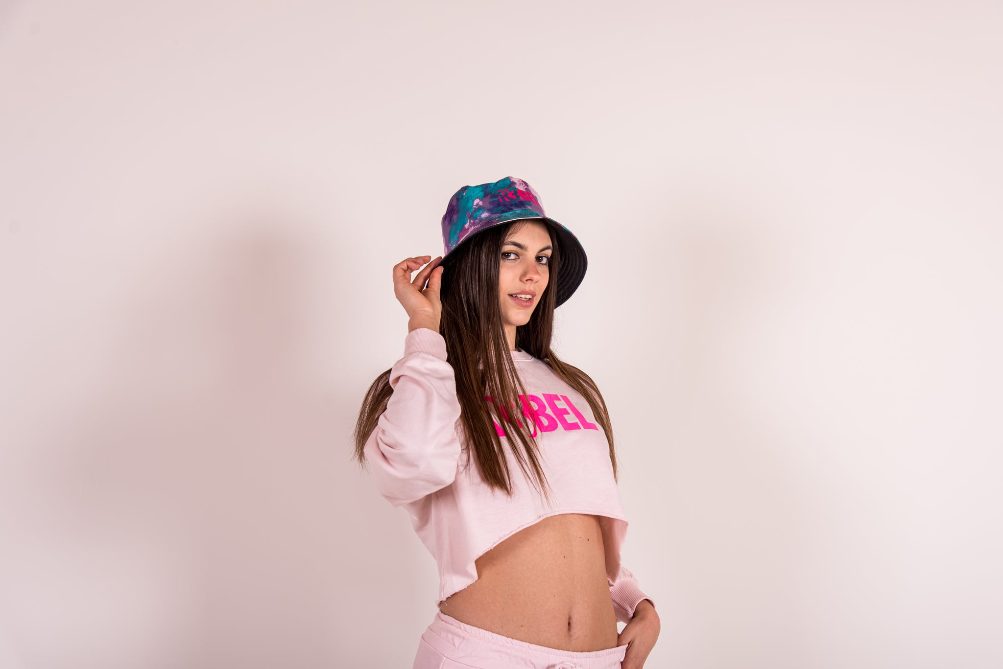 Felpa Crop-Top  -  Rosa