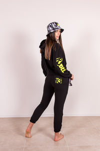 Jogger con Logo R3 su Tasca Posteriore - Nero