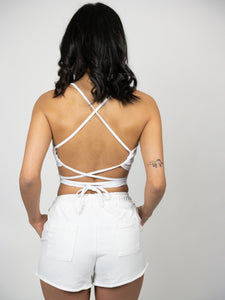 Crop Top Donna White