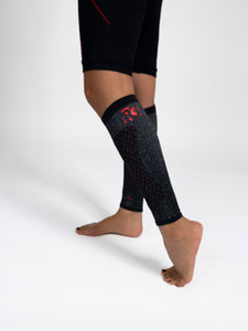 Calf Compression Leggings Unisex Black/Red