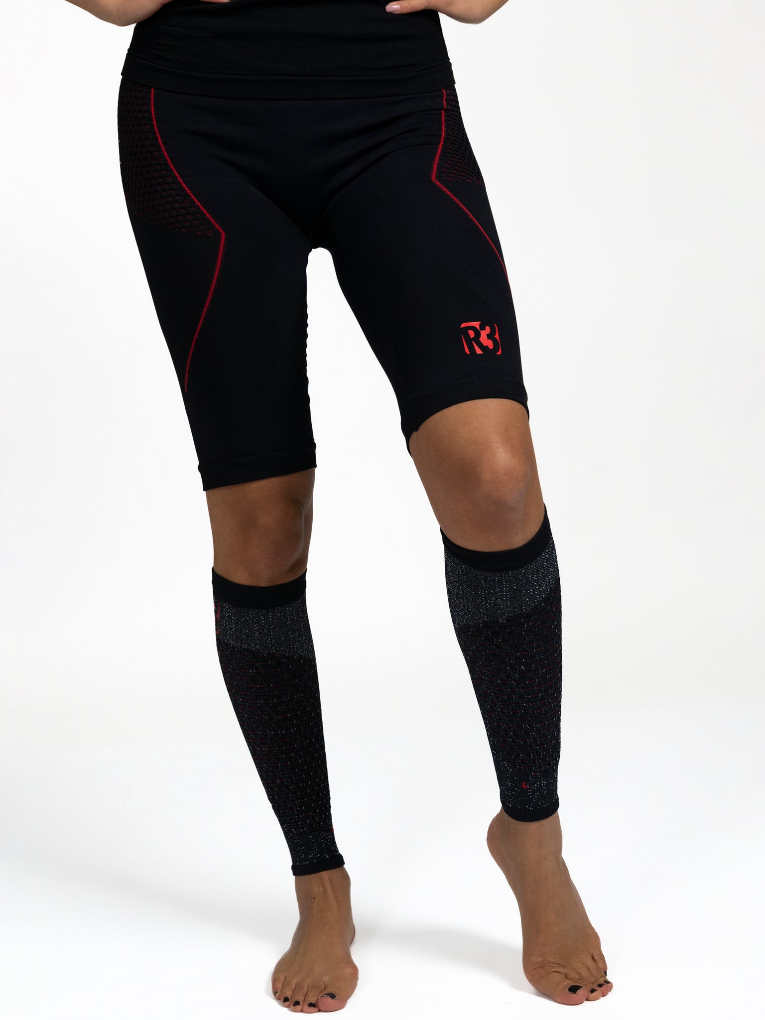 Gambale Calf Compression Unisex Black/Red